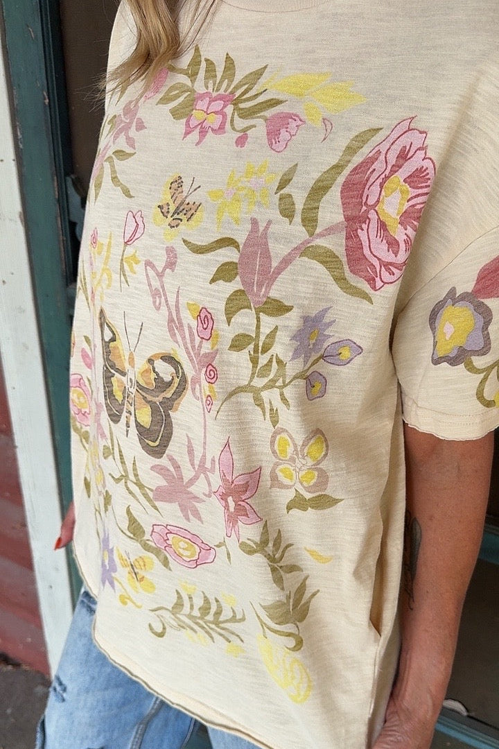 Flutter And Bloom Cotton Tee