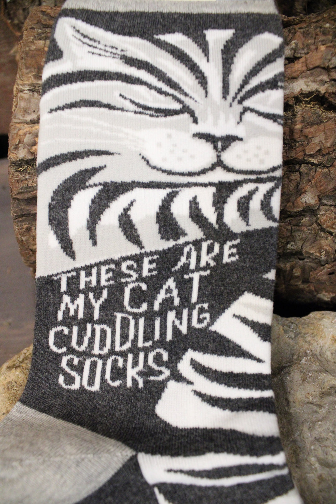 These Are My Cat Cuddling Socks