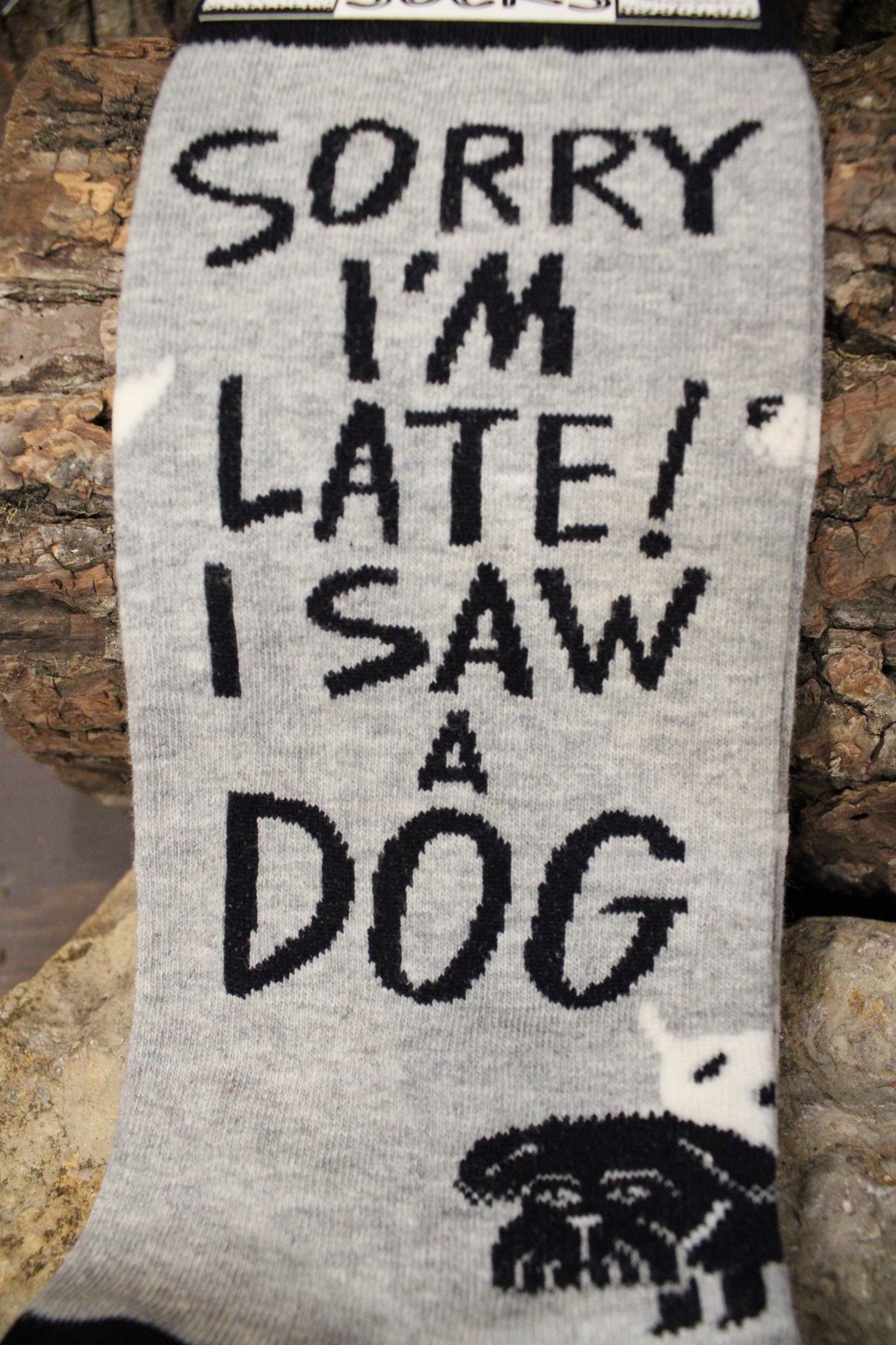 Sorry I'm Late! I Saw A Dog Socks