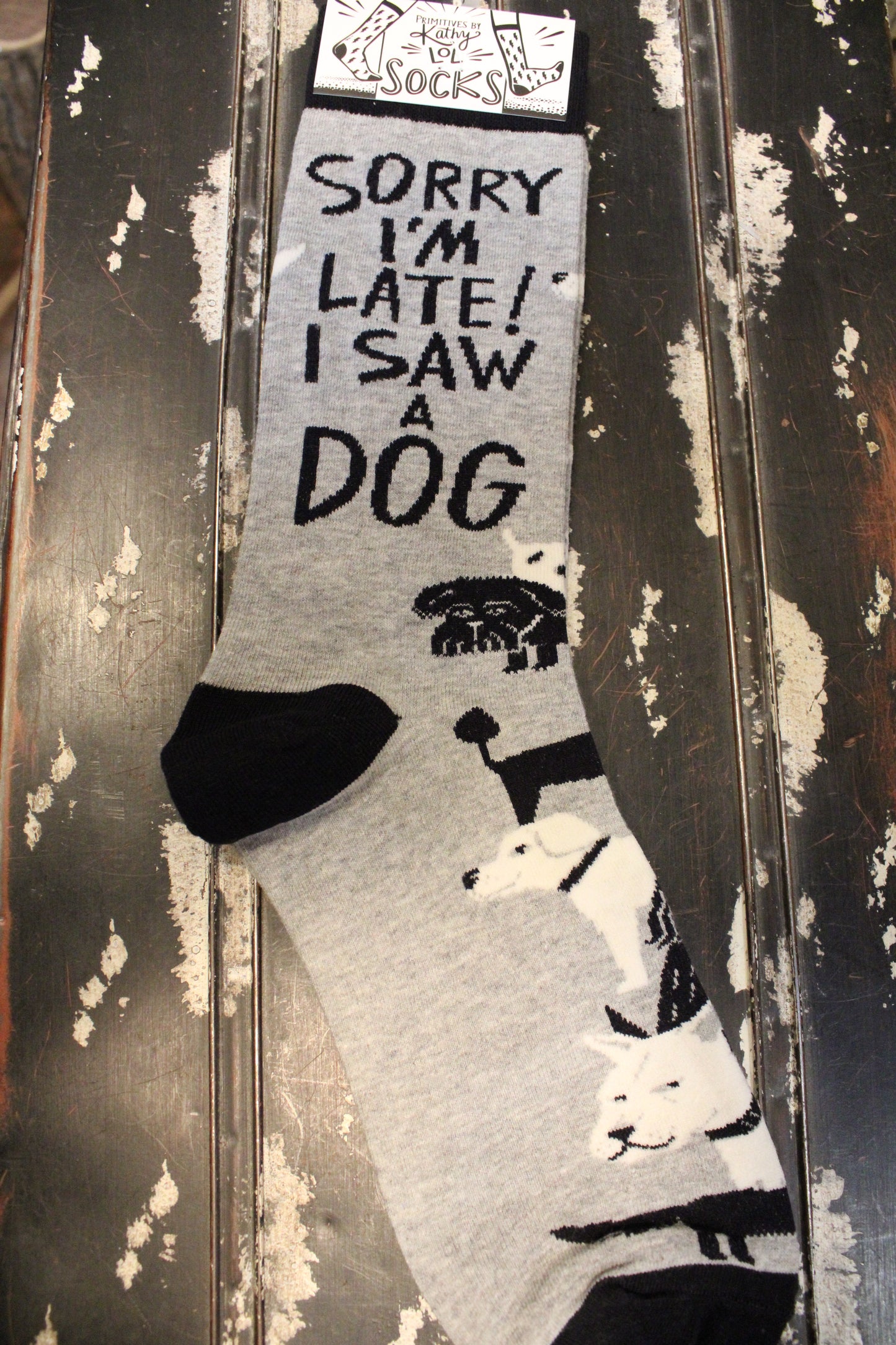 Sorry I'm Late! I Saw A Dog Socks