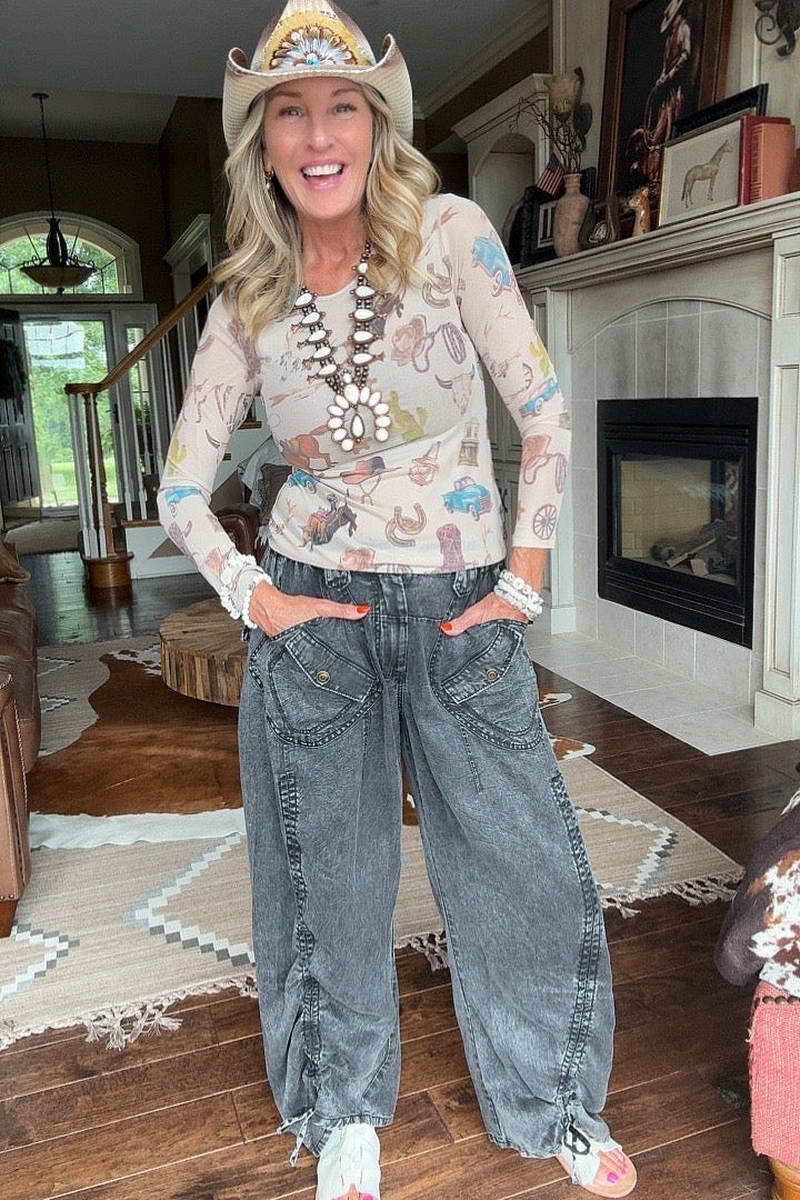Wild West Mesh Blouse