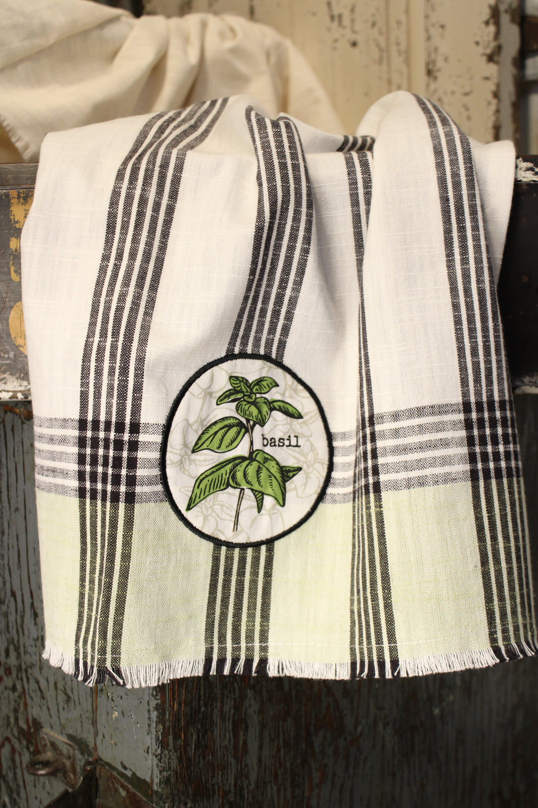 Basil Herb Kitchen Towel