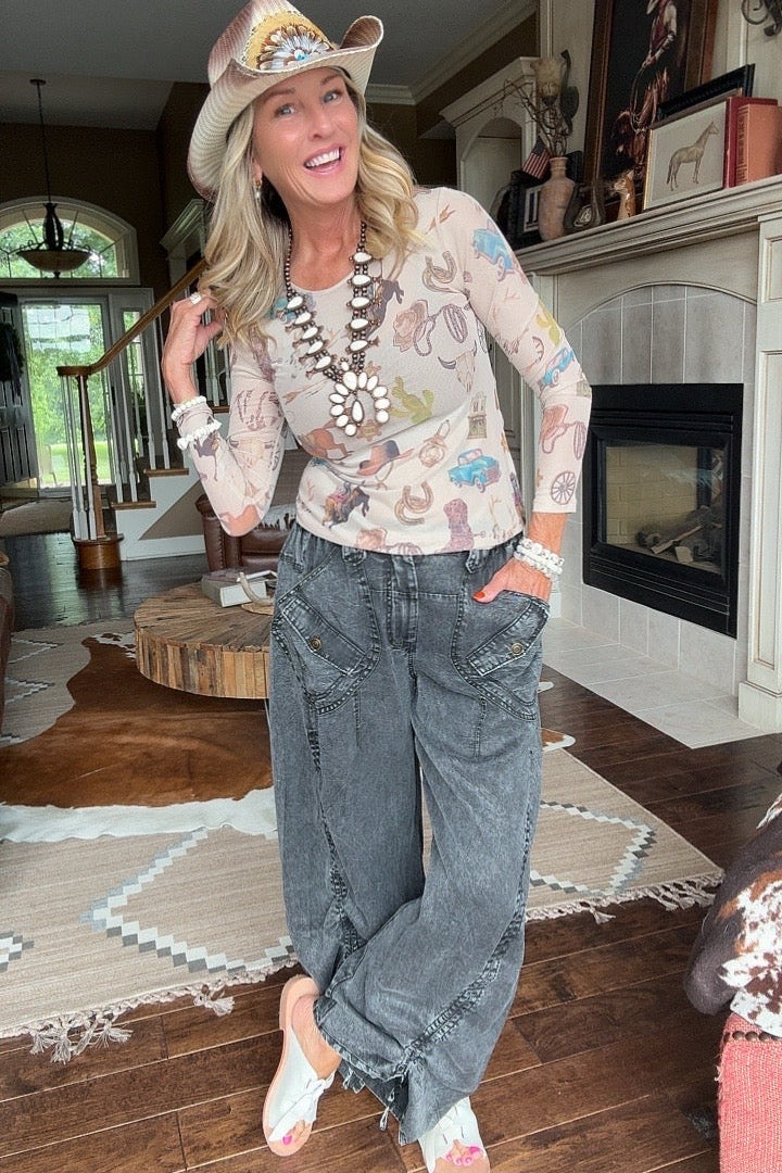 Wild West Mesh Blouse