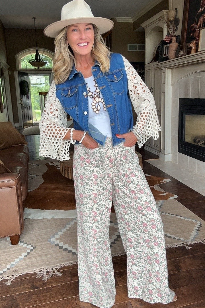 Rustic Rose Pants