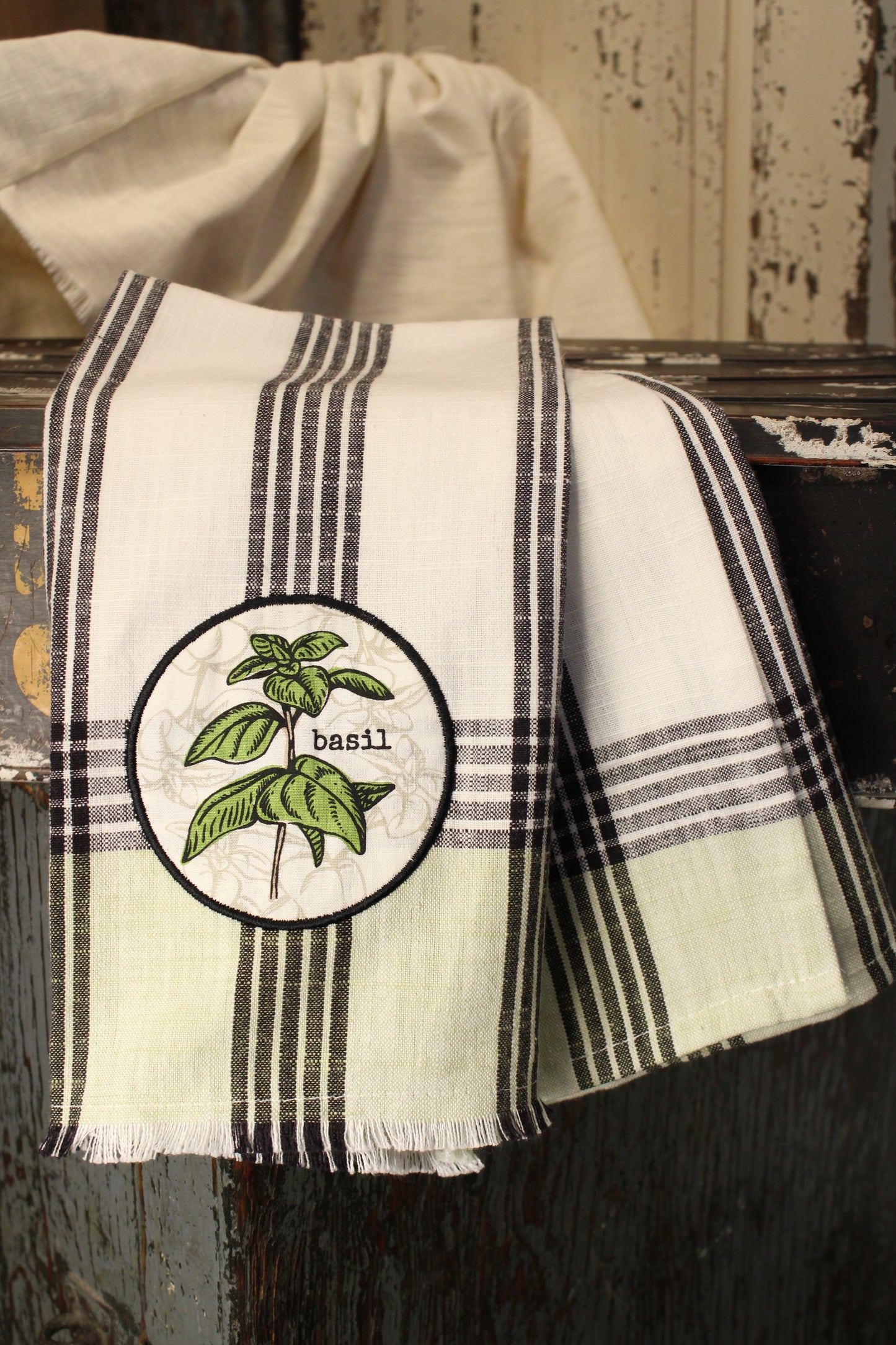 Basil Herb Kitchen Towel