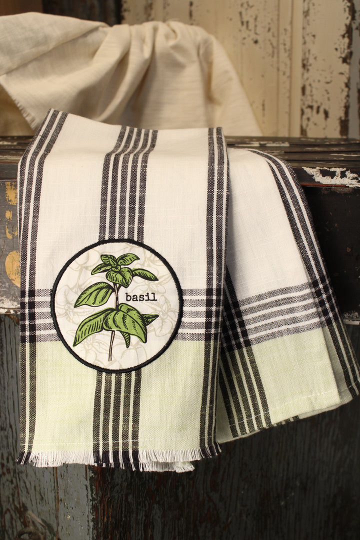 Basil Herb Kitchen Towel