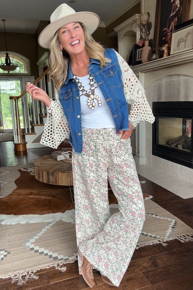 Rustic Rose Pants