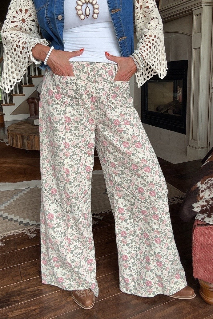 Rustic Rose Pants