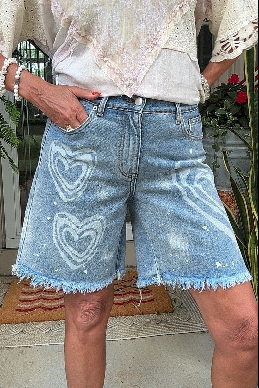 Love Note Denim Shorts