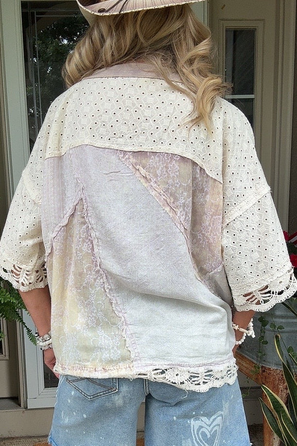 Classic Charm Lavender Top