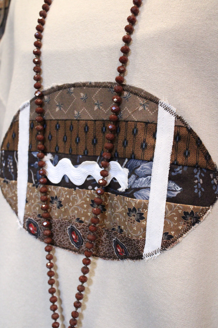 FGO Fancy Football Handmade Applique Sweatshirt