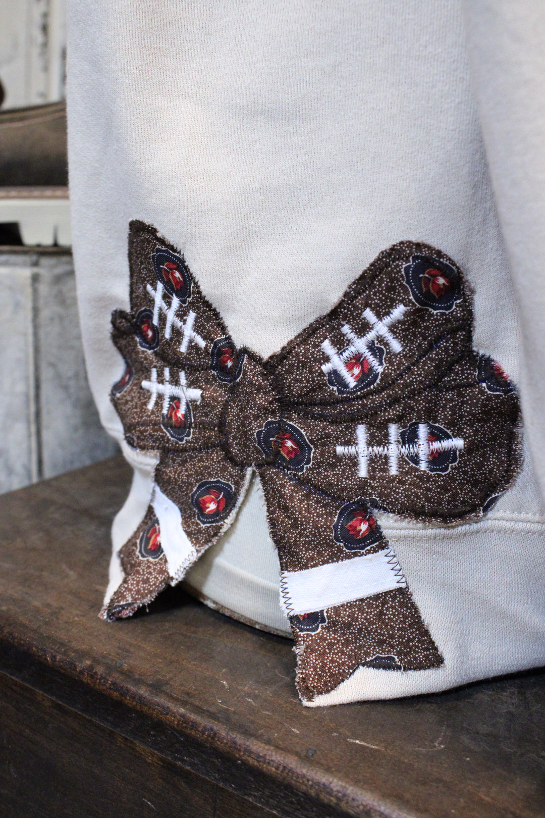 FGO Fancy Football Handmade Applique Sweatshirt