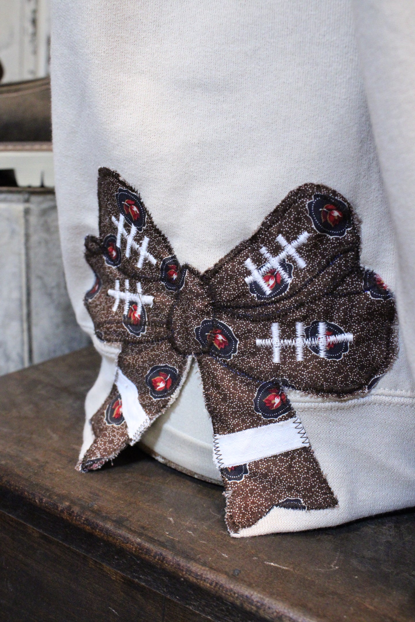 FGO Fancy Football Handmade Applique Sweatshirt