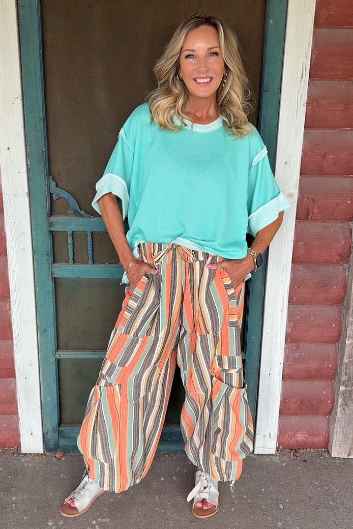 Desert Sunset Striped Pants