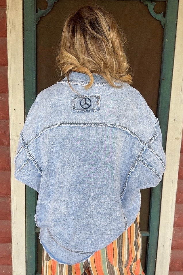 Classic Comfort Light Denim Top