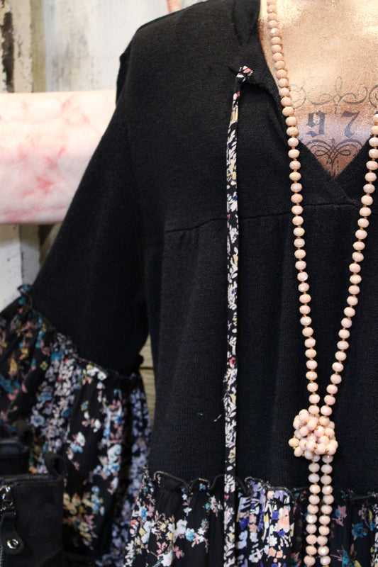 Moonlit Meadow Black Tunic