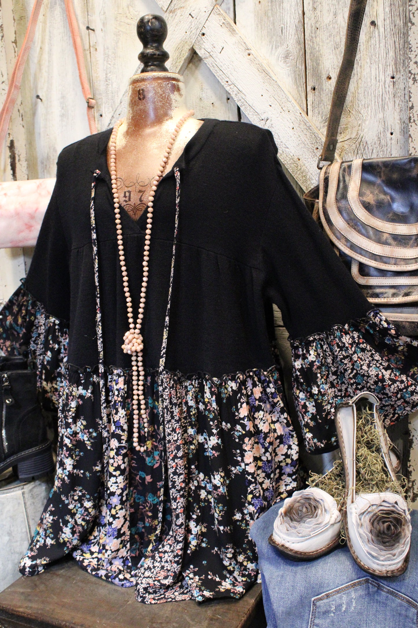 Moonlit Meadow Black Tunic