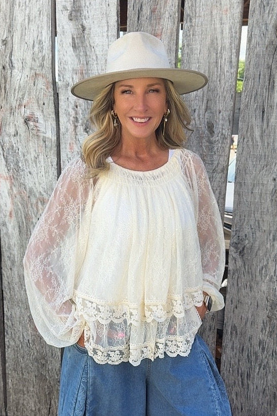 Southern Belle Lace Blouse