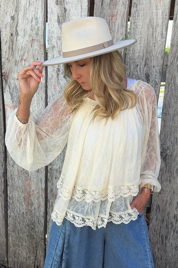 Southern Belle Lace Blouse