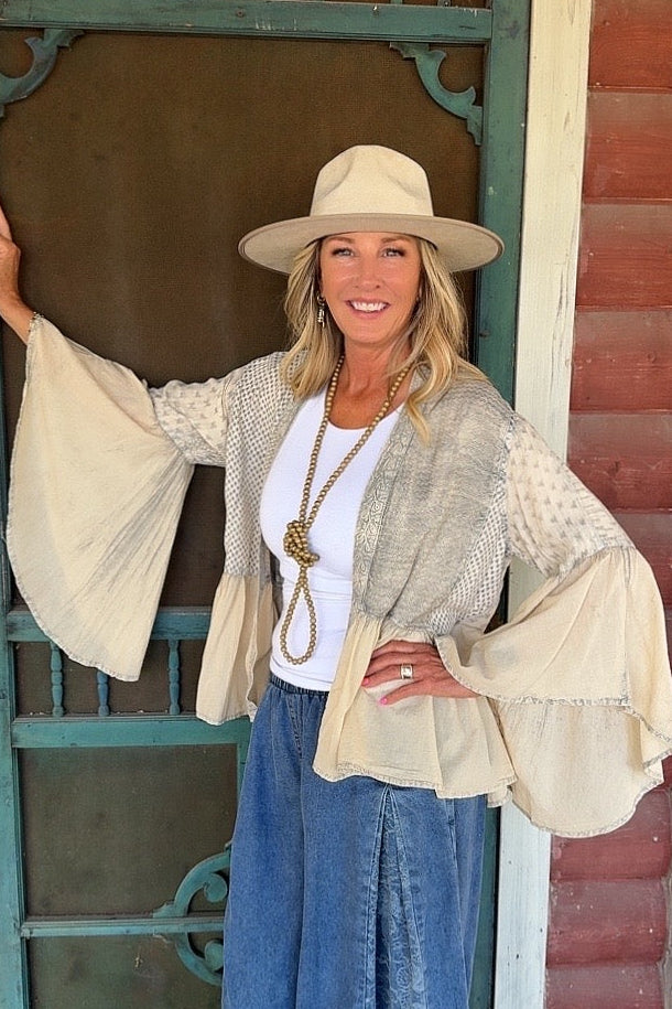 Gentle Morning Latte Kimono