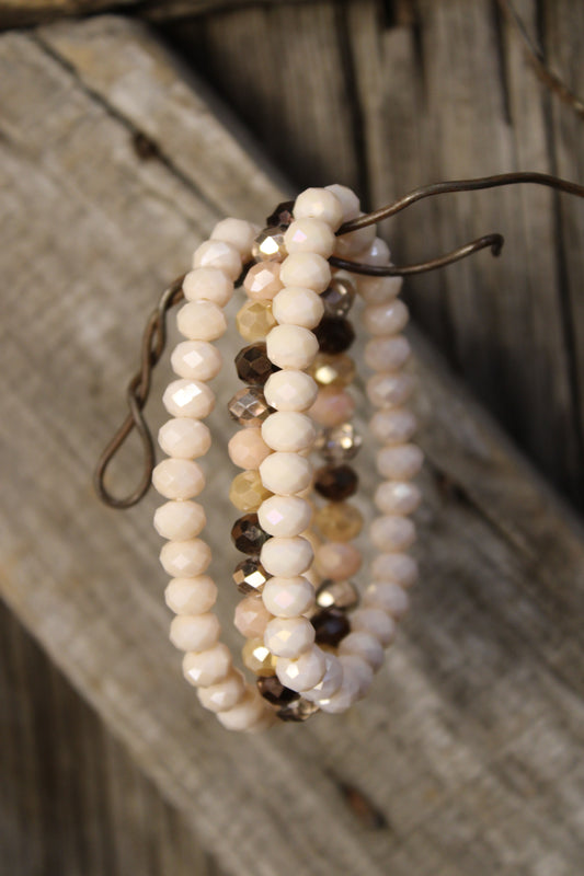 Sparkle And Shine Blush Stretch Bracelet Set