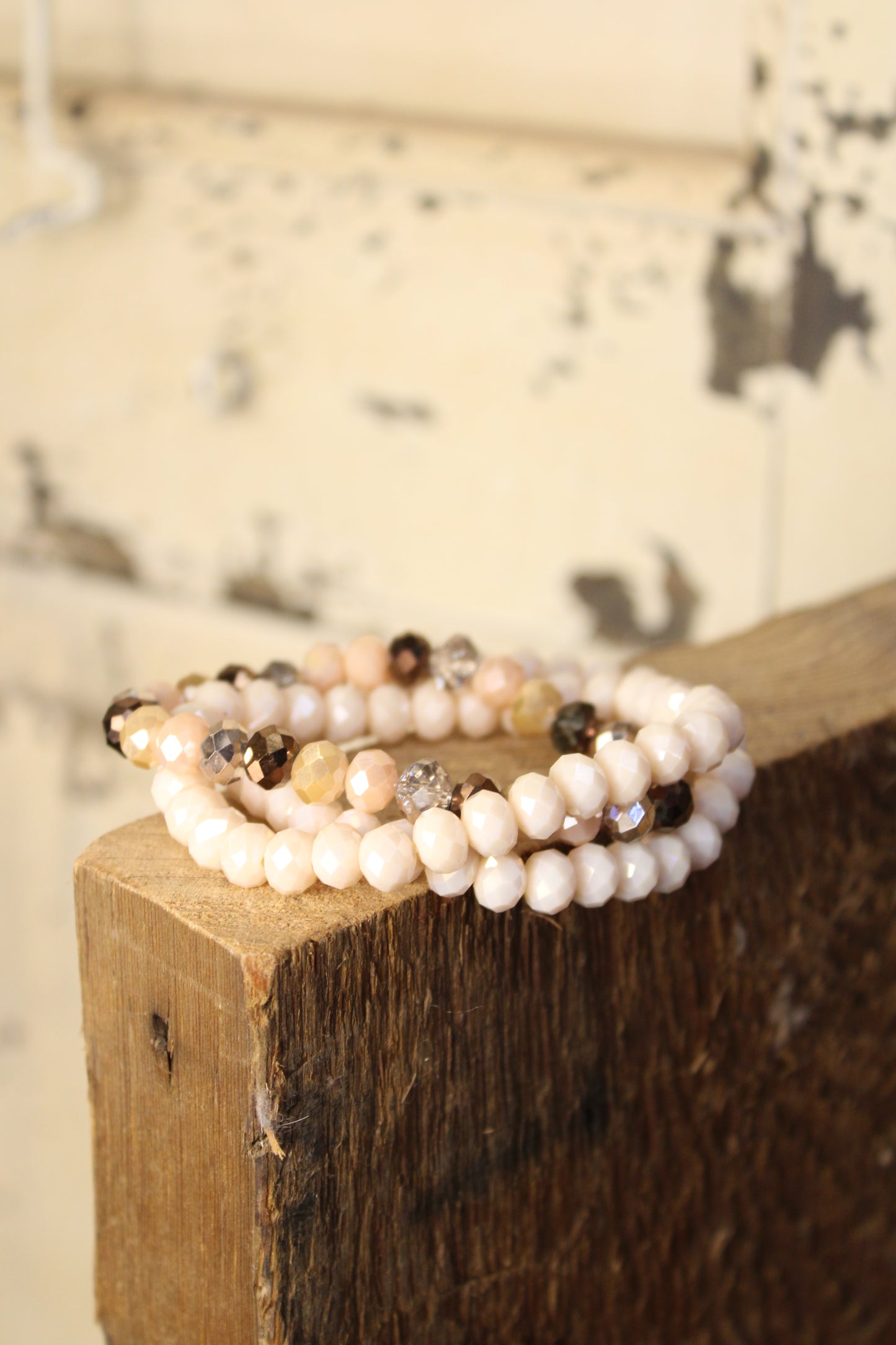 Sparkle And Shine Blush Stretch Bracelet Set