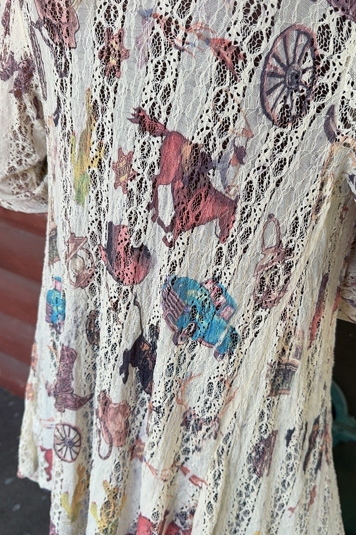 Wild West Beige Cardigan