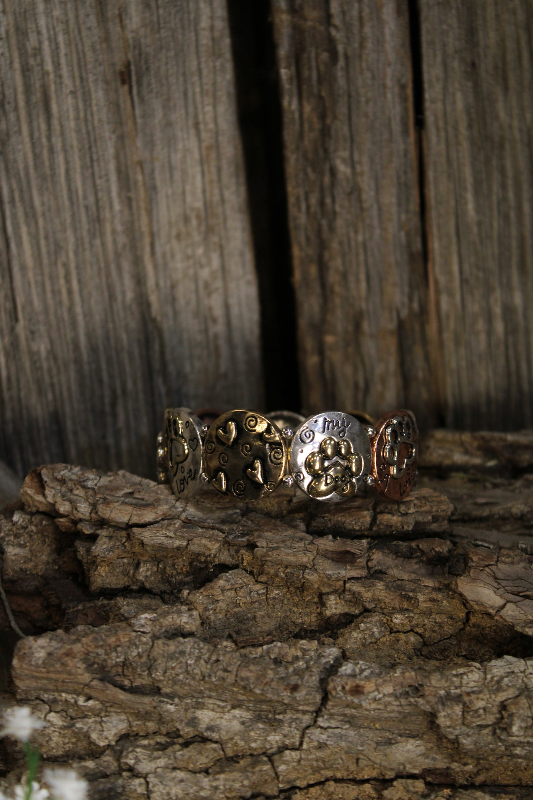 My Dog Mixed Metal Bracelet