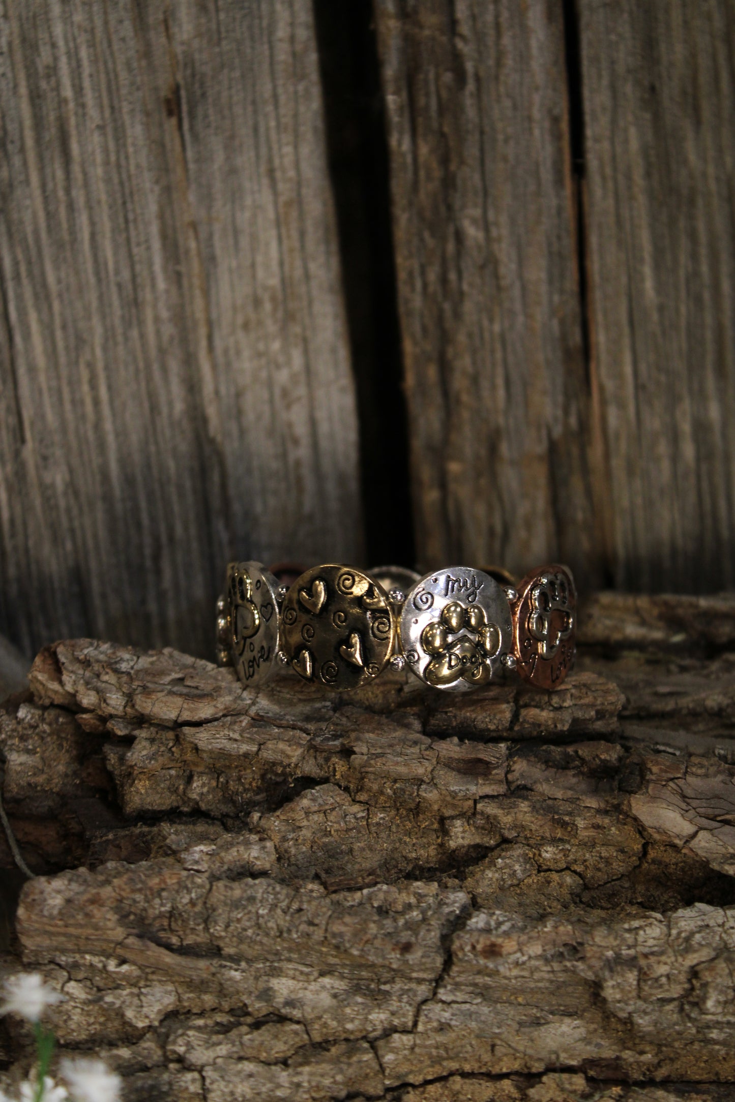 My Dog Mixed Metal Bracelet