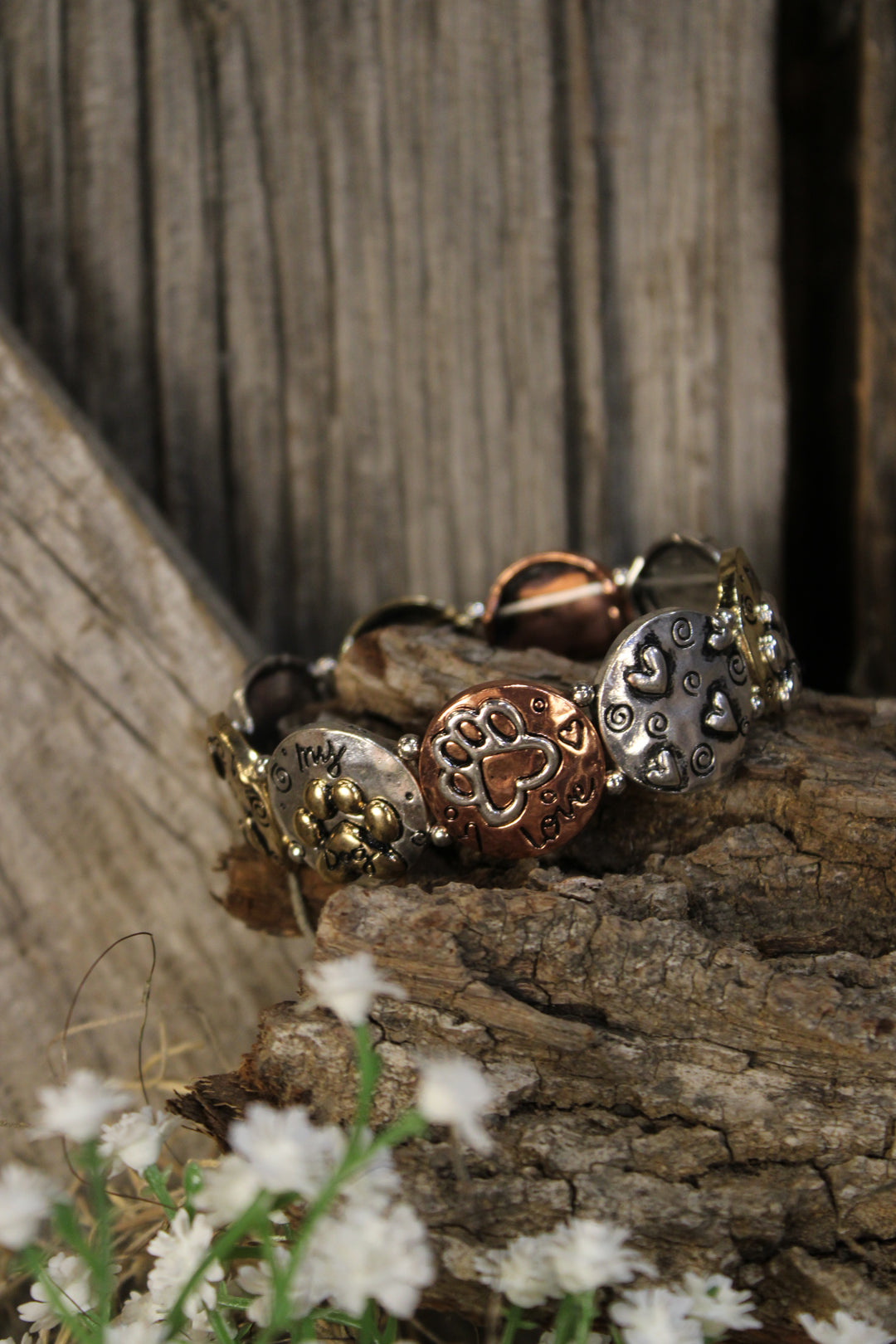 My Dog Mixed Metal Bracelet