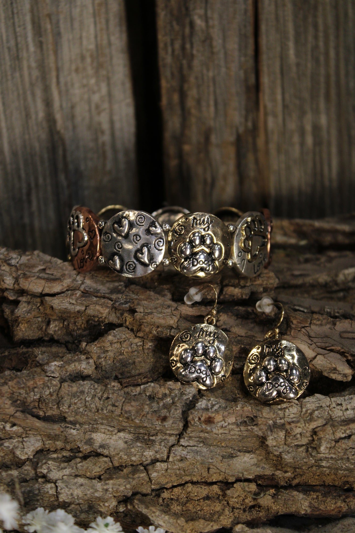 My Dog Mixed Metal Bracelet