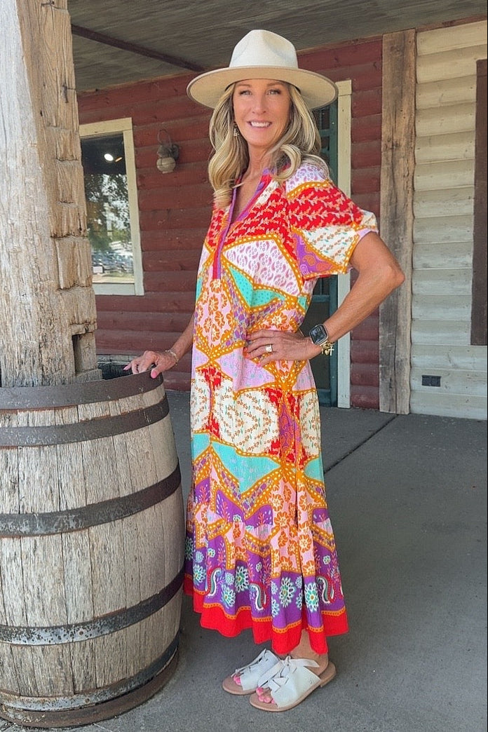 Festival Of Color Maxi Dress