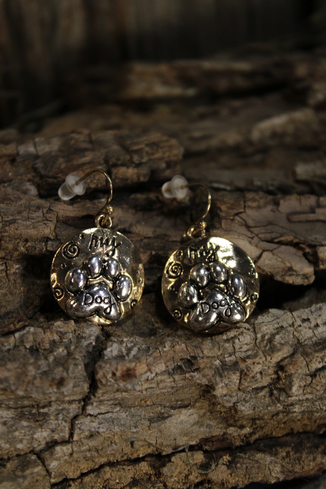 My Dog Mixed Metal Earrings