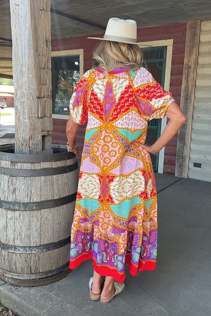 Festival Of Color Maxi Dress