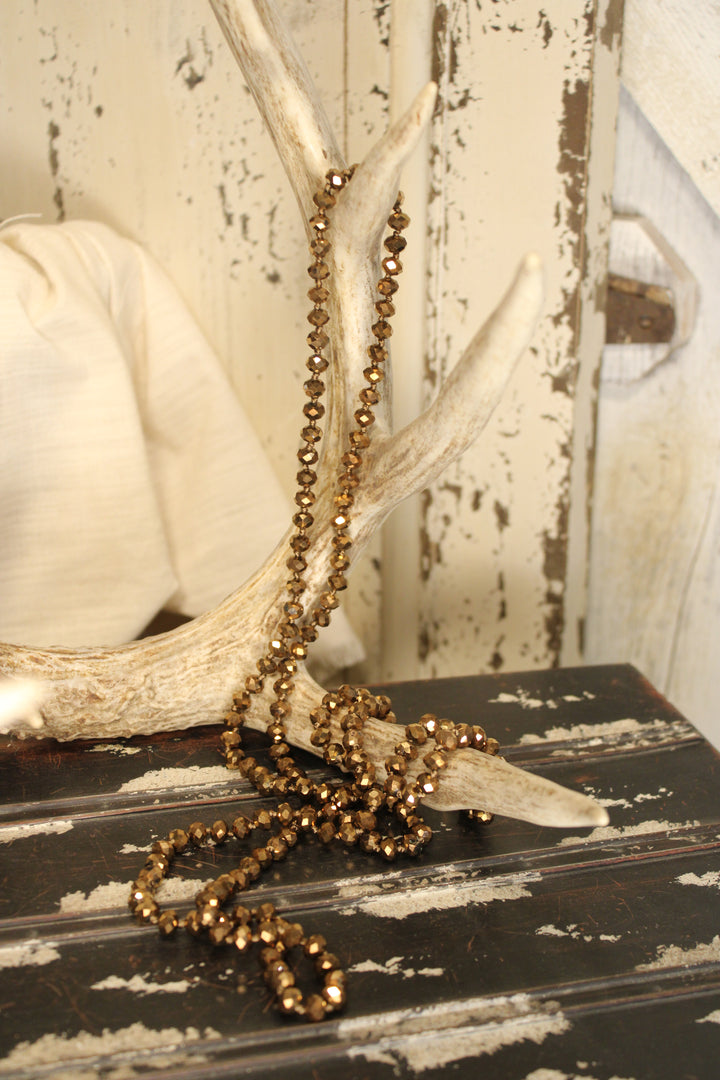 Sparkle And Shine Bronze Necklace