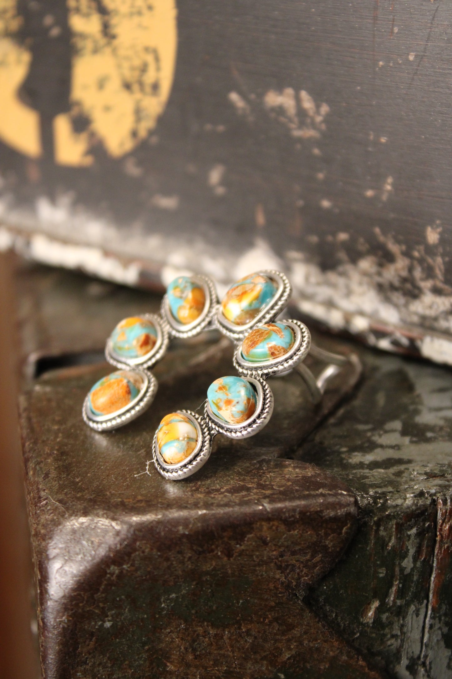 Squash Blossom Sunset Ring
