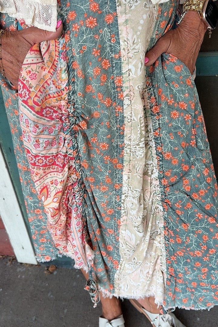 Patchwork Jubilee Sage Skirt
