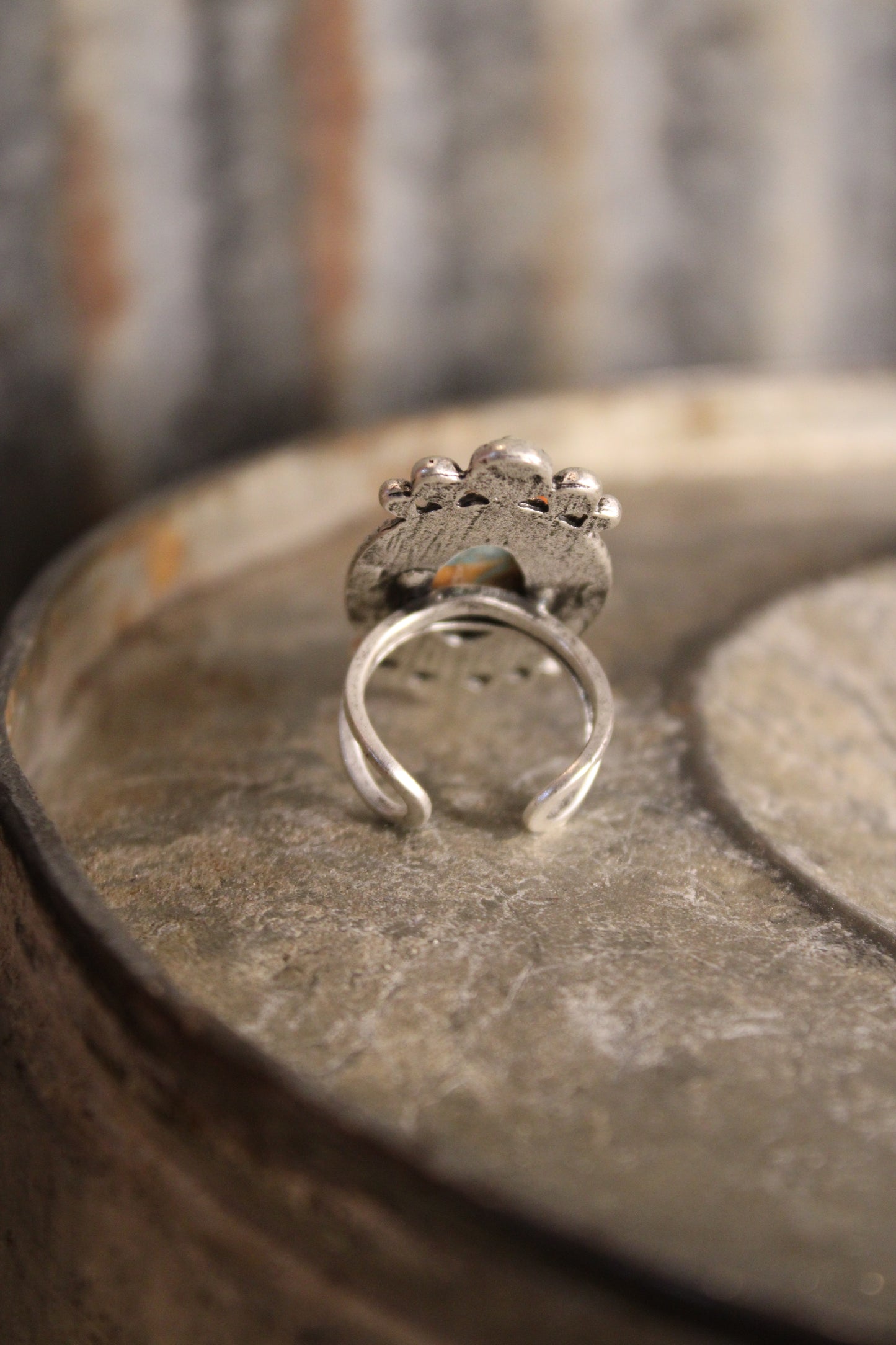 Azure And Amber Desert Ring