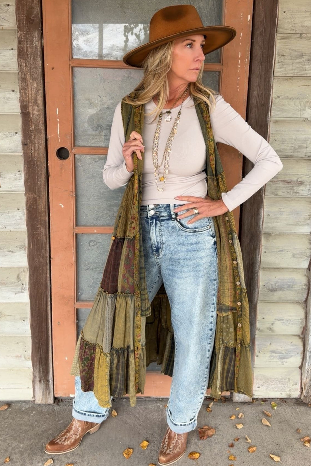 Desert Charm Sleeveless Hooded Jacket