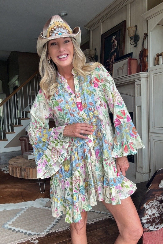 Island Mirage Cotton Mini Dress