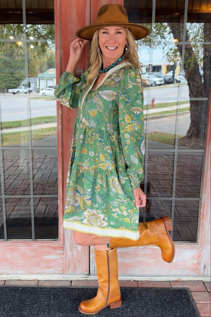 Emerald Vines Dress