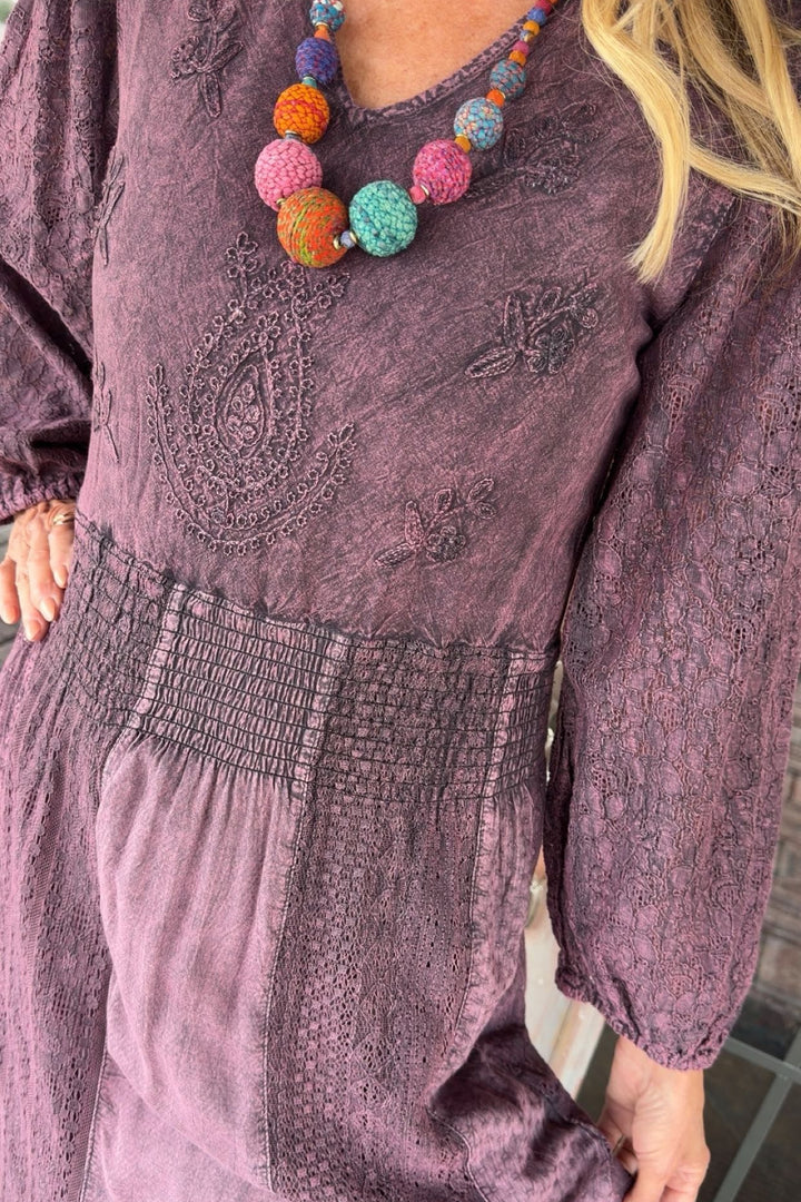 Wandering Mulberry Cotton Dress