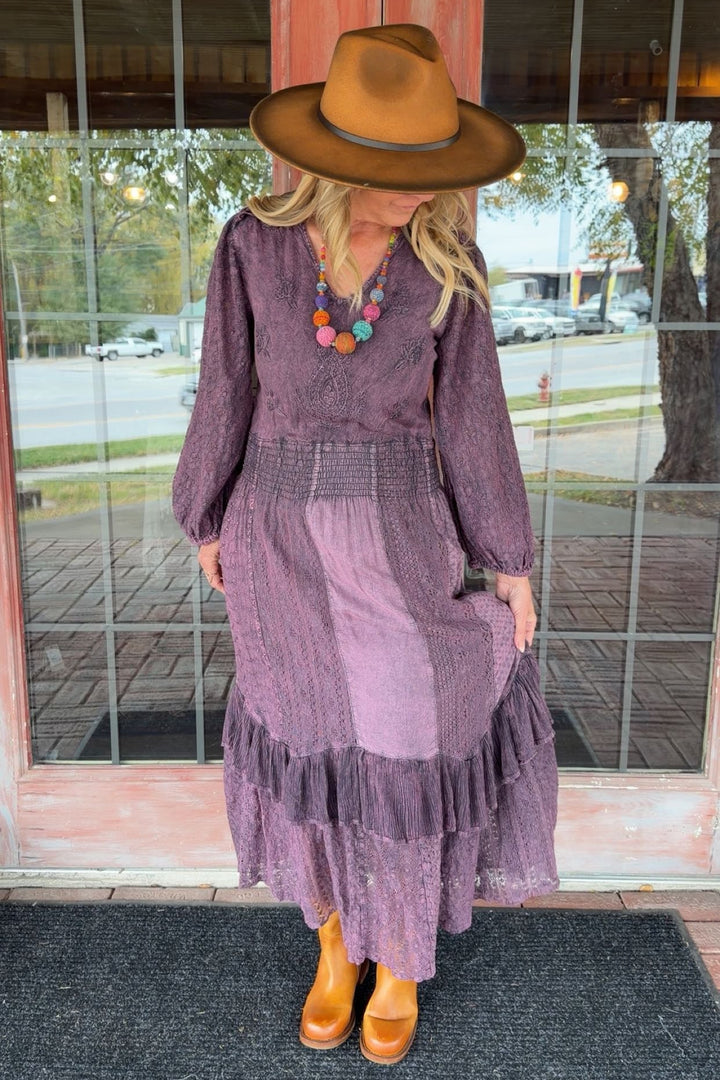 Wandering Mulberry Cotton Dress