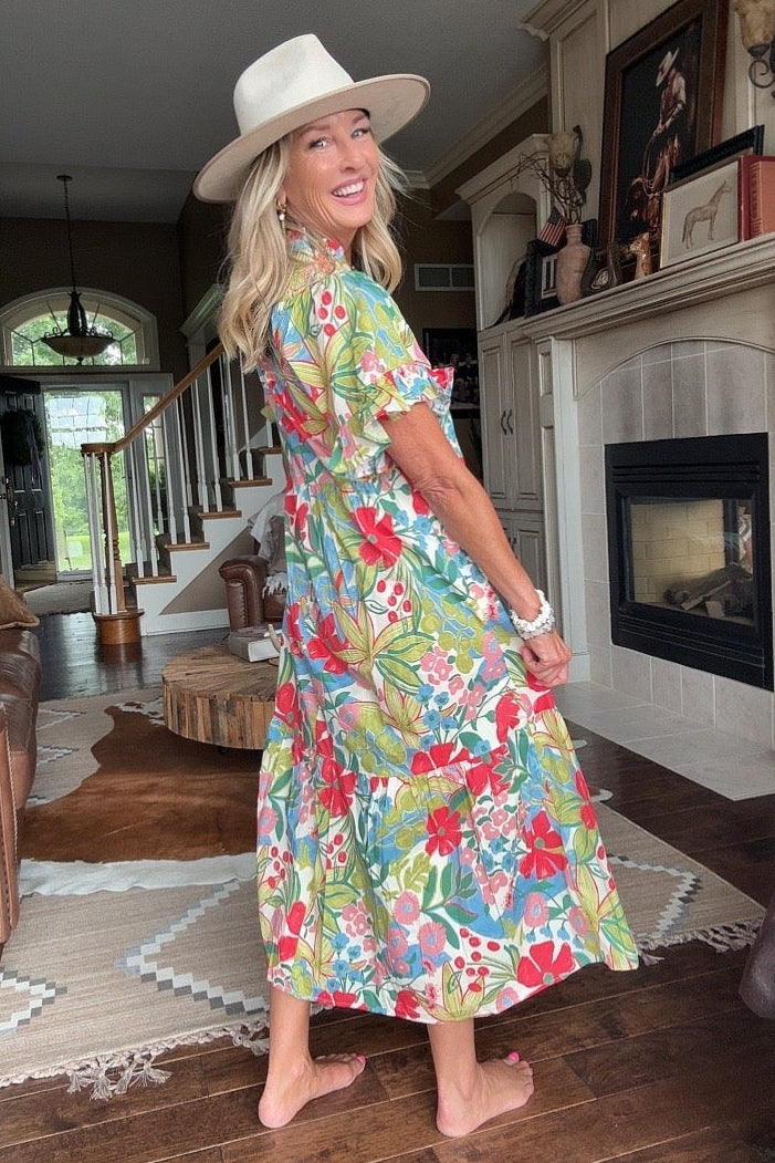 Bloom Burst Cotton Dress