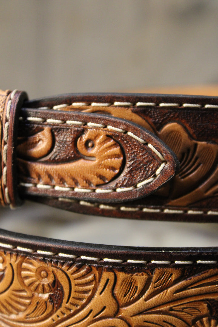 Dusty Trails Leather Belt