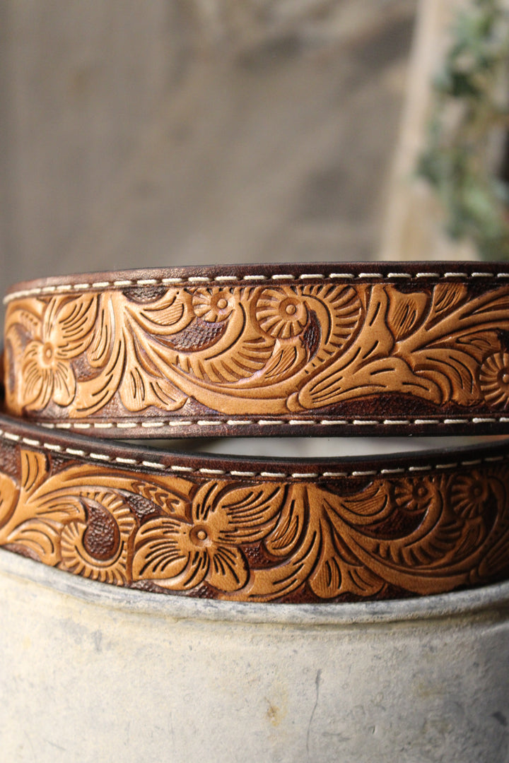 Dusty Trails Leather Belt