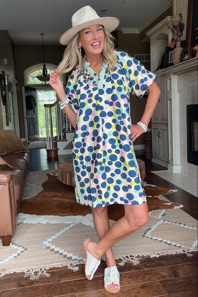 Sage &amp; Sunshine Dotted Dress