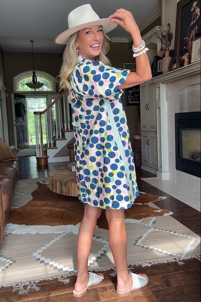 Sage &amp; Sunshine Dotted Dress