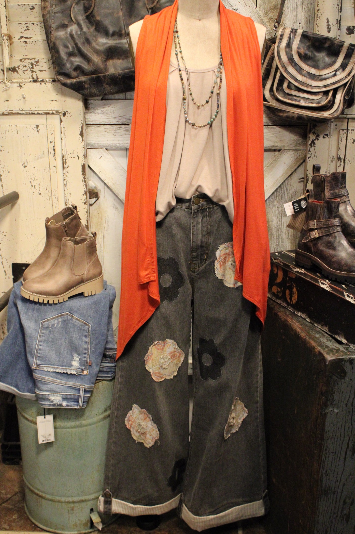 Prairie Bloom Black Pants