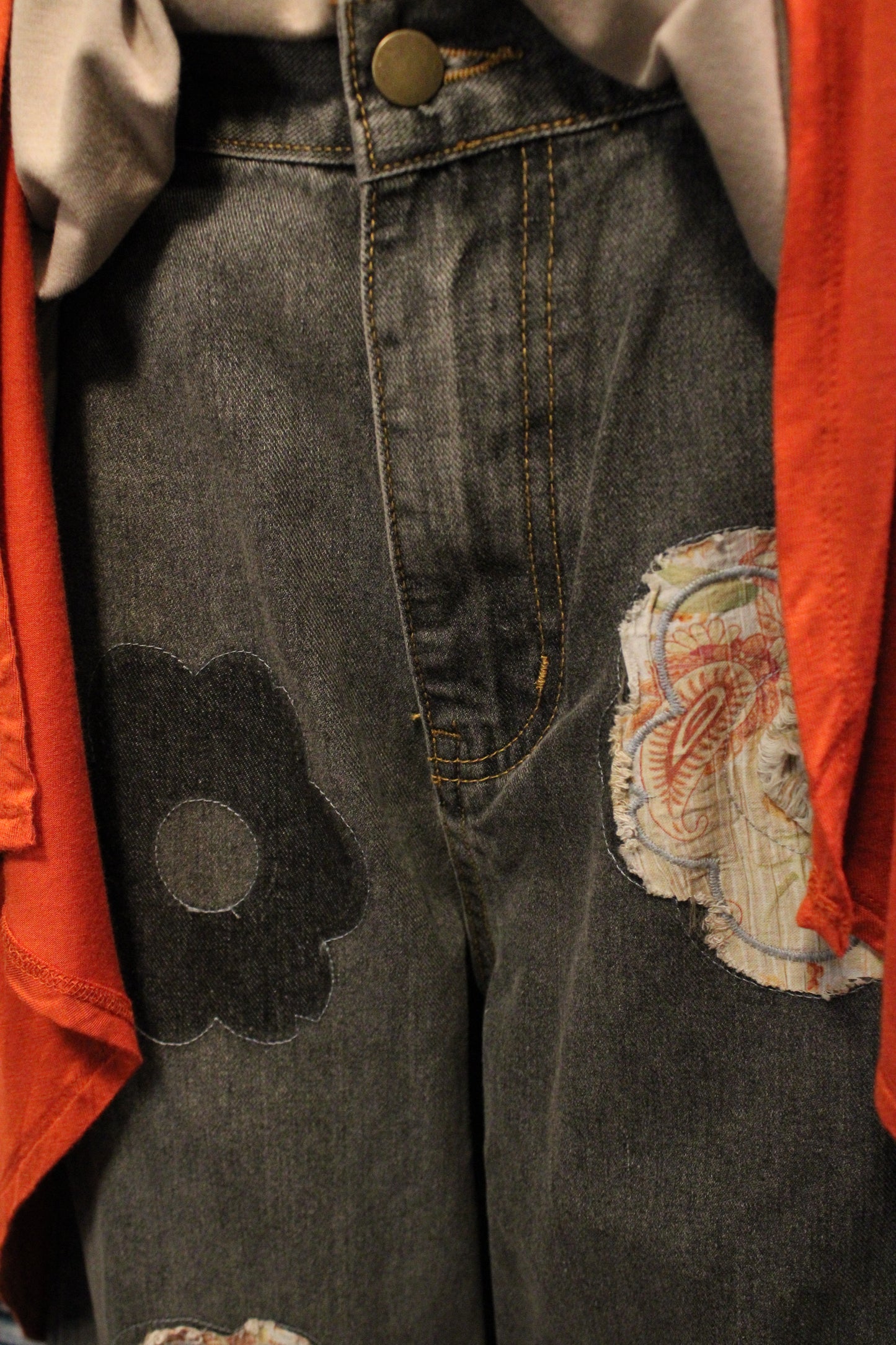 Prairie Bloom Black Pants